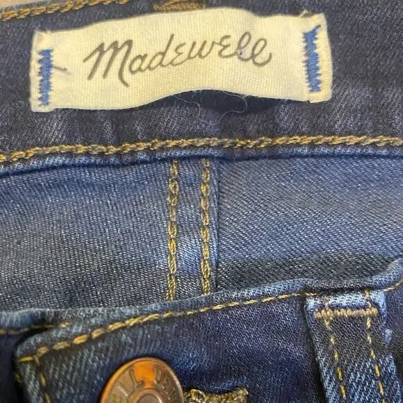 Madewell Dark Wash 10 Inch High Rise Skinny Jeans - Picture 8 of 11